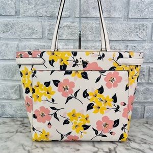 Kate Spade Lily Blooms Large Laptop Tote Shoulder Bag